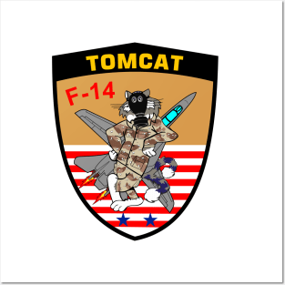 F-14 Tomcat - Operation Desert Shield - Clean Style Posters and Art